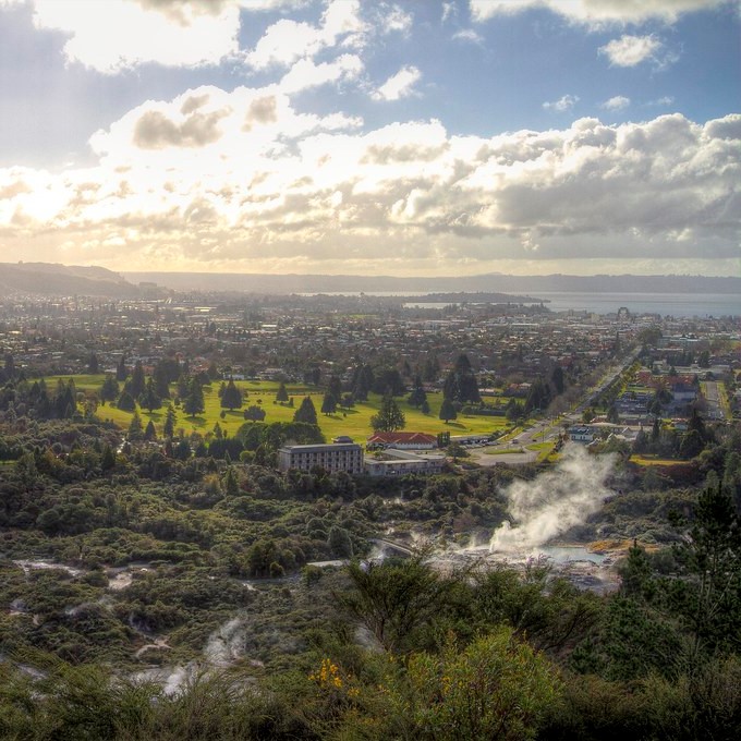 Geothermal view of Rotorua